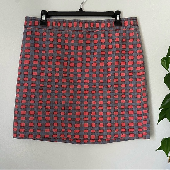 Marc by Marc Jacobs Denim Molly Check Mini Skirt - Picture 1 of 7